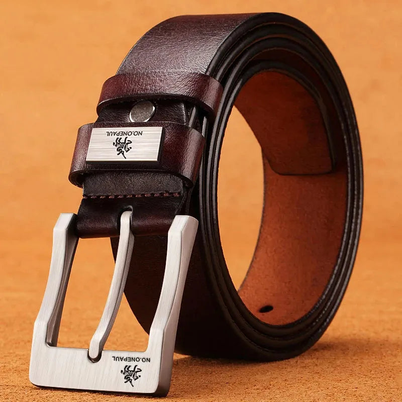 Classic Buckle Leather Everyday Belt