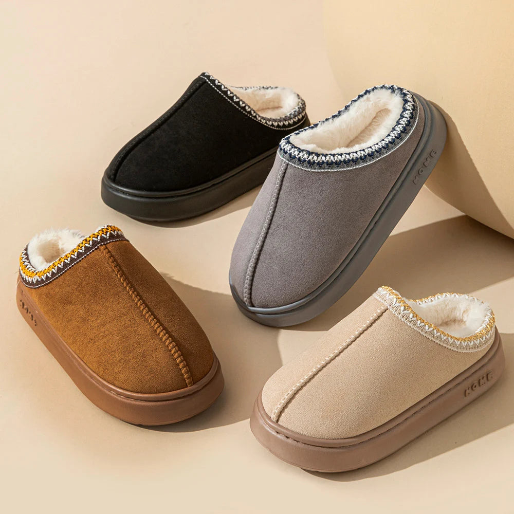 CozyStep Plush Platform Home Slippers