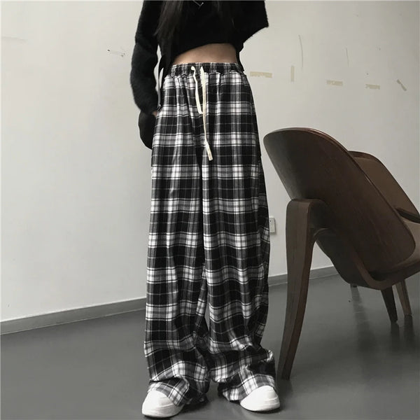 Urban Loose Plaid Pants