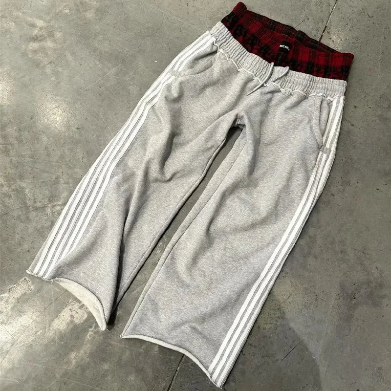 Retro Wide-Leg Streetwear Pants