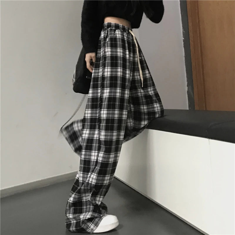 Urban Loose Plaid Pants