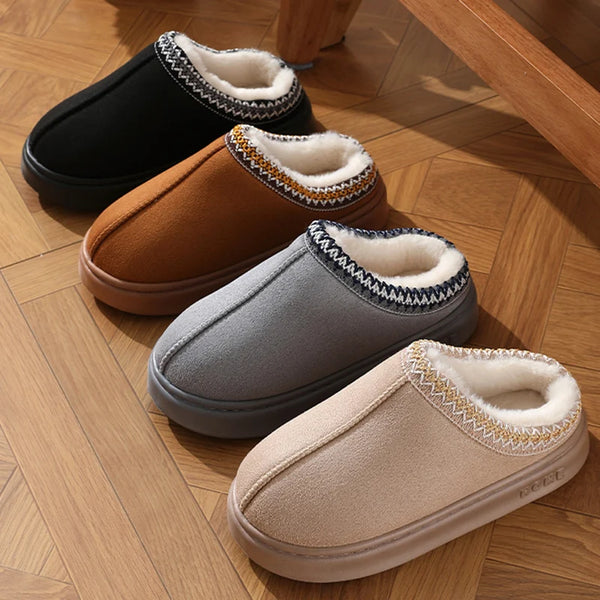 CozyStep Plush Platform Home Slippers