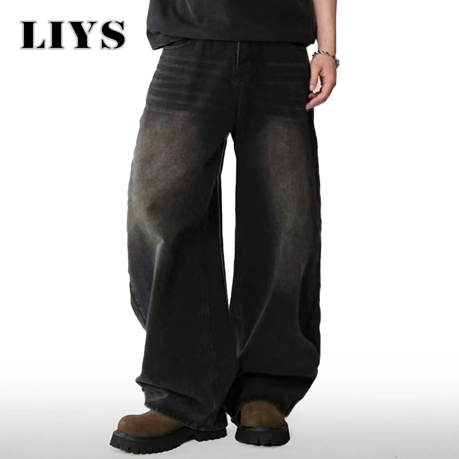 Urban Four-Season Wide Straight Jeans