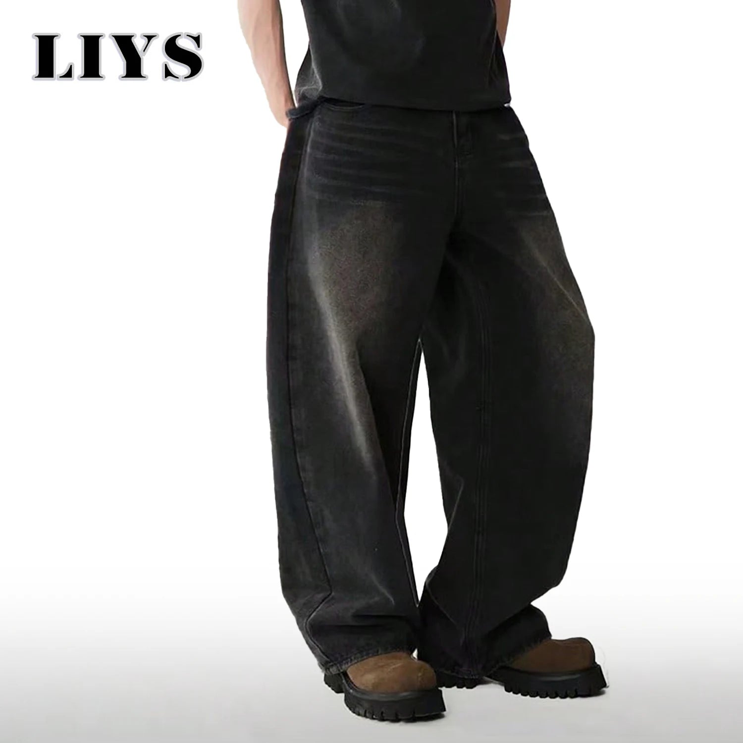 Urban Four-Season Wide Straight Jeans