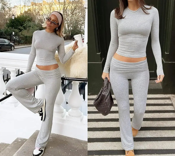 ComfortFlex Everyday Flare Tracksuit Set